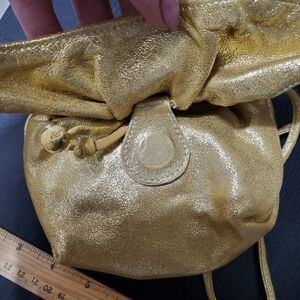 Carlos Falchi Gold Drawstring Women's Bag